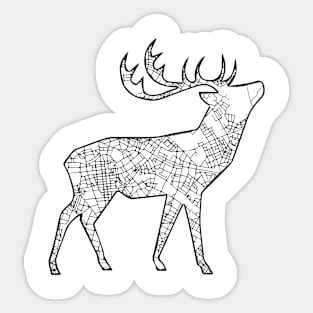 City Deer Sticker